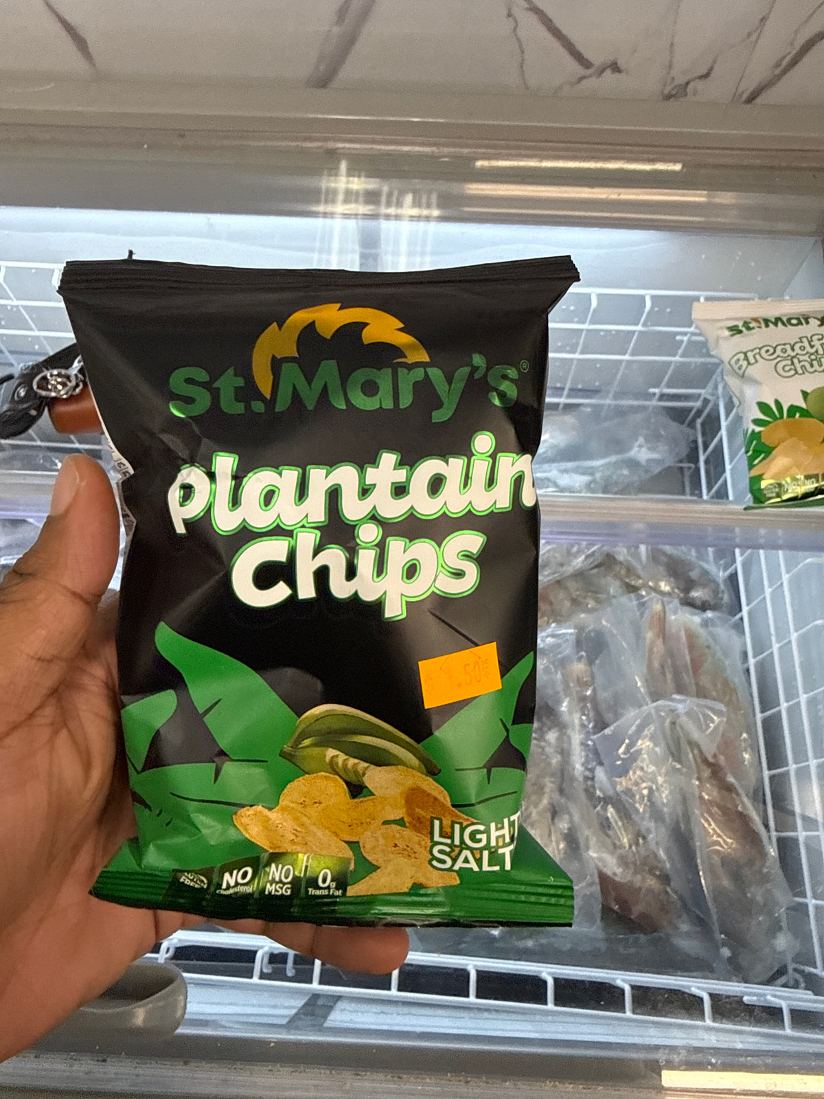 ST MARYS PLANTAIN CHIPS LIGHT SALT 40G