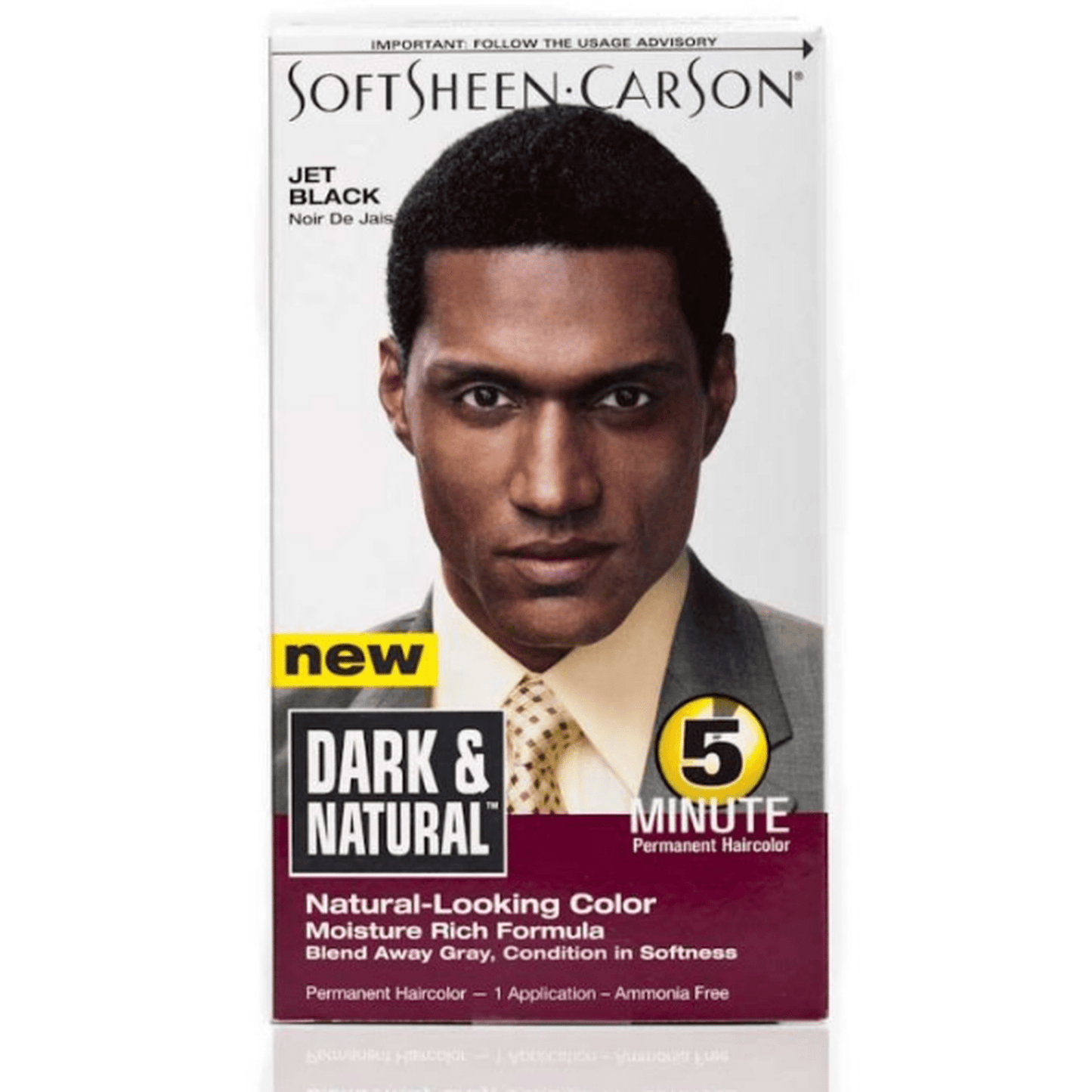 SOFTSHEEN CARSON HAIR COLOR JET BLK