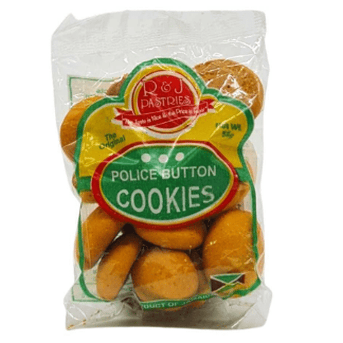 R&J Pastries Police Button 56g