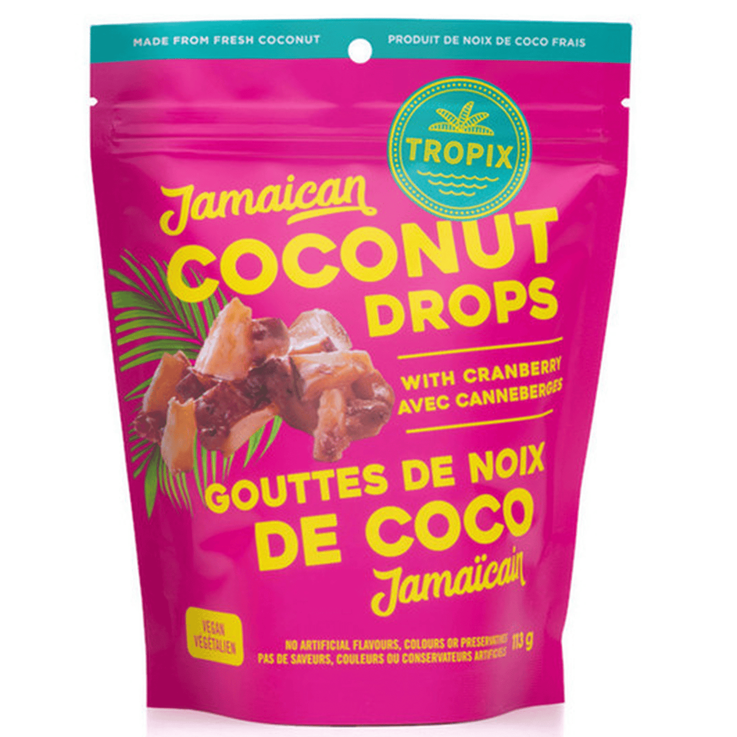 JAM COCONUT DROPS W/CRAN 113G