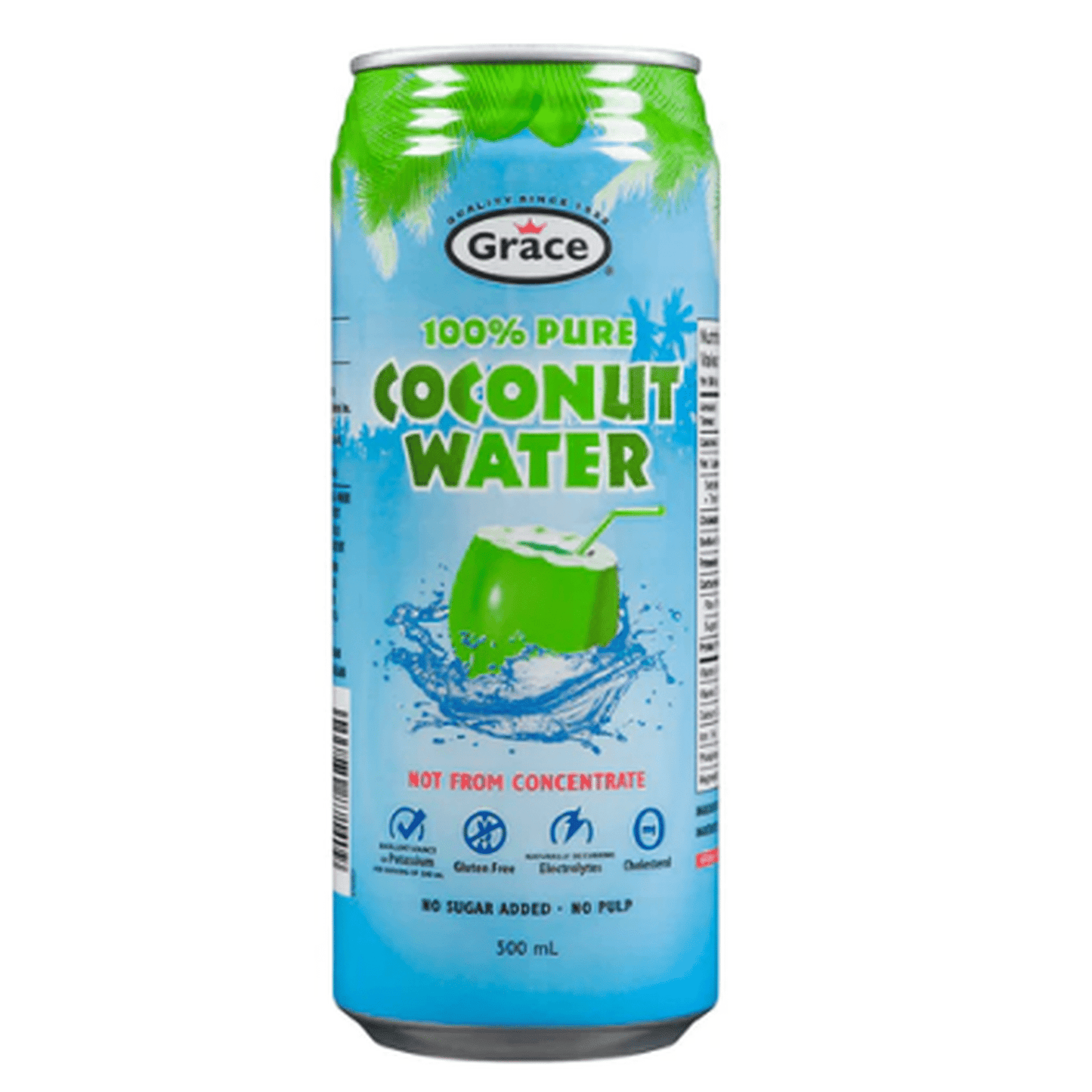 GRACE 100% COCO WATER CN 500ML