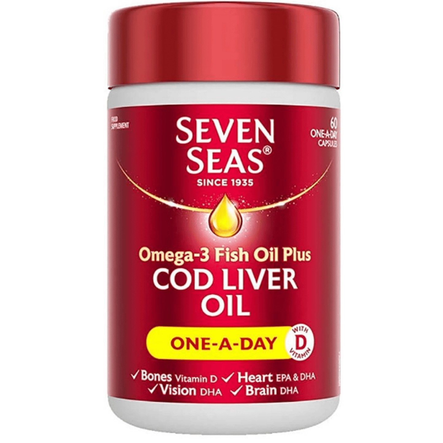 SEVEN SEA COD LIVER OIL 60C
