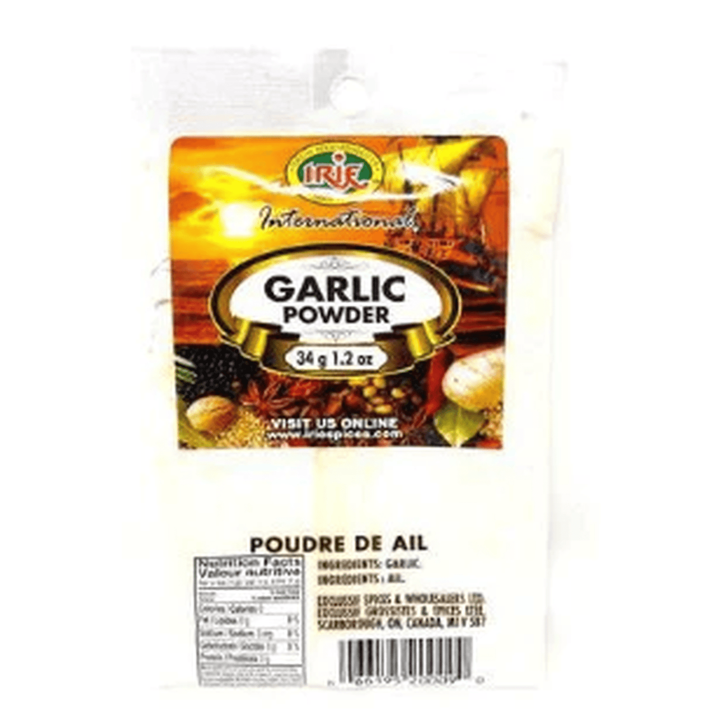 IRIE GARLIC POWDER 34G