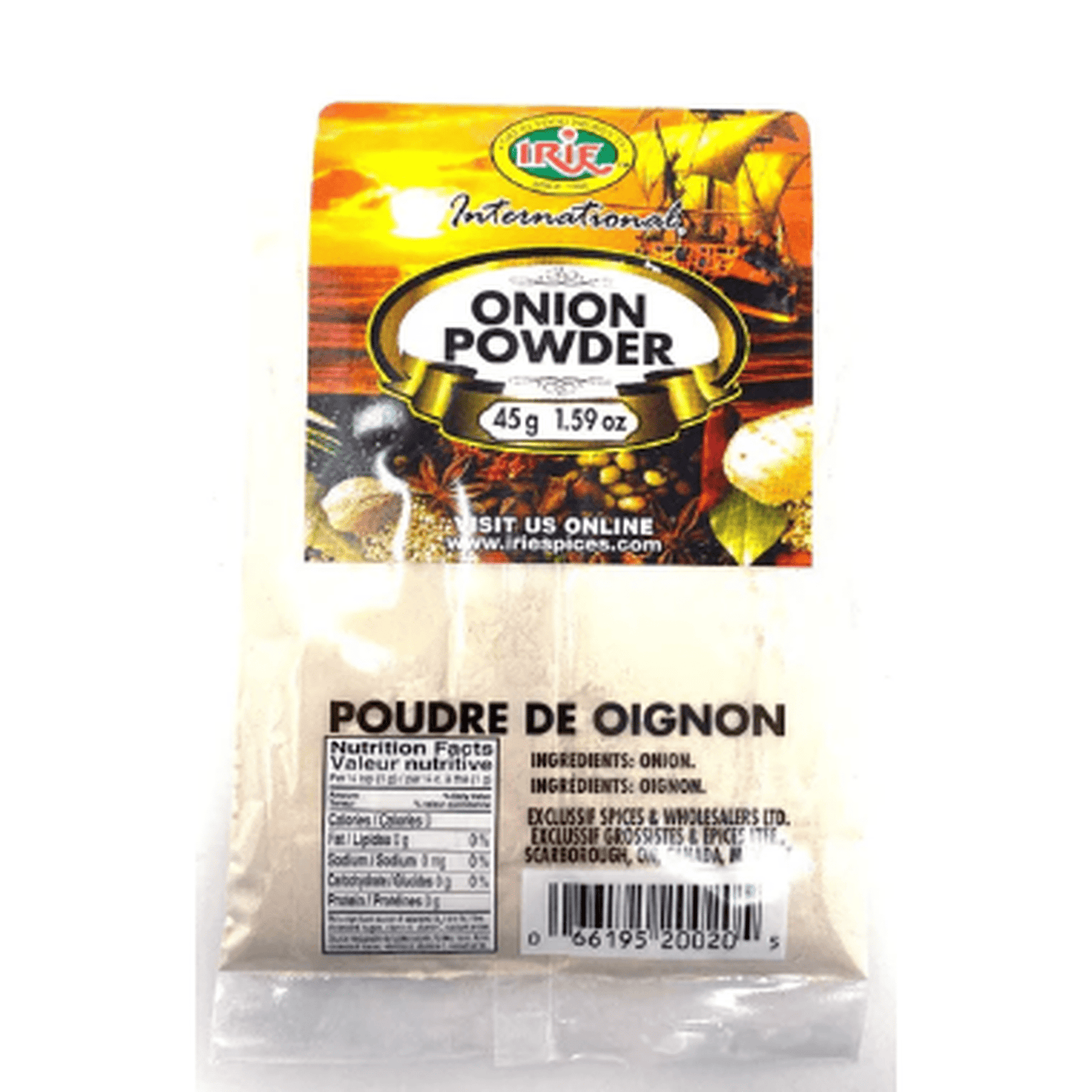 IRIE ONION POWDER 45G