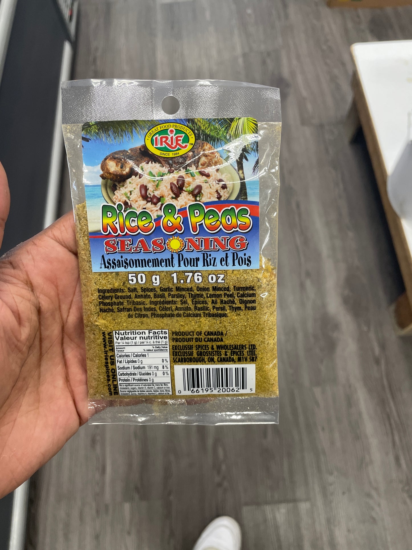 IRIE RICE & PEAS SEASONING 50G