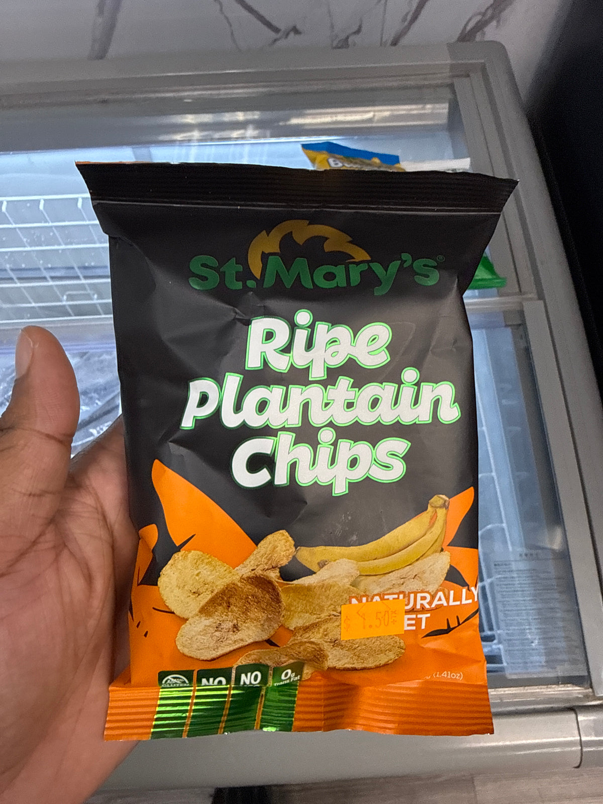 ST MARYS RIPE PLANTAIN CHIPS SWEET 40G