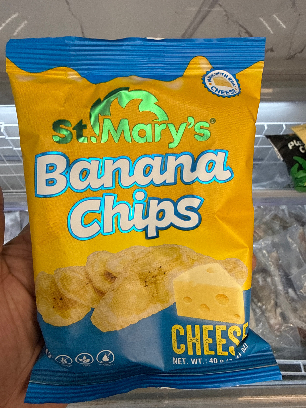 ST MARYS CHEESE BANANA CHIPS 40G