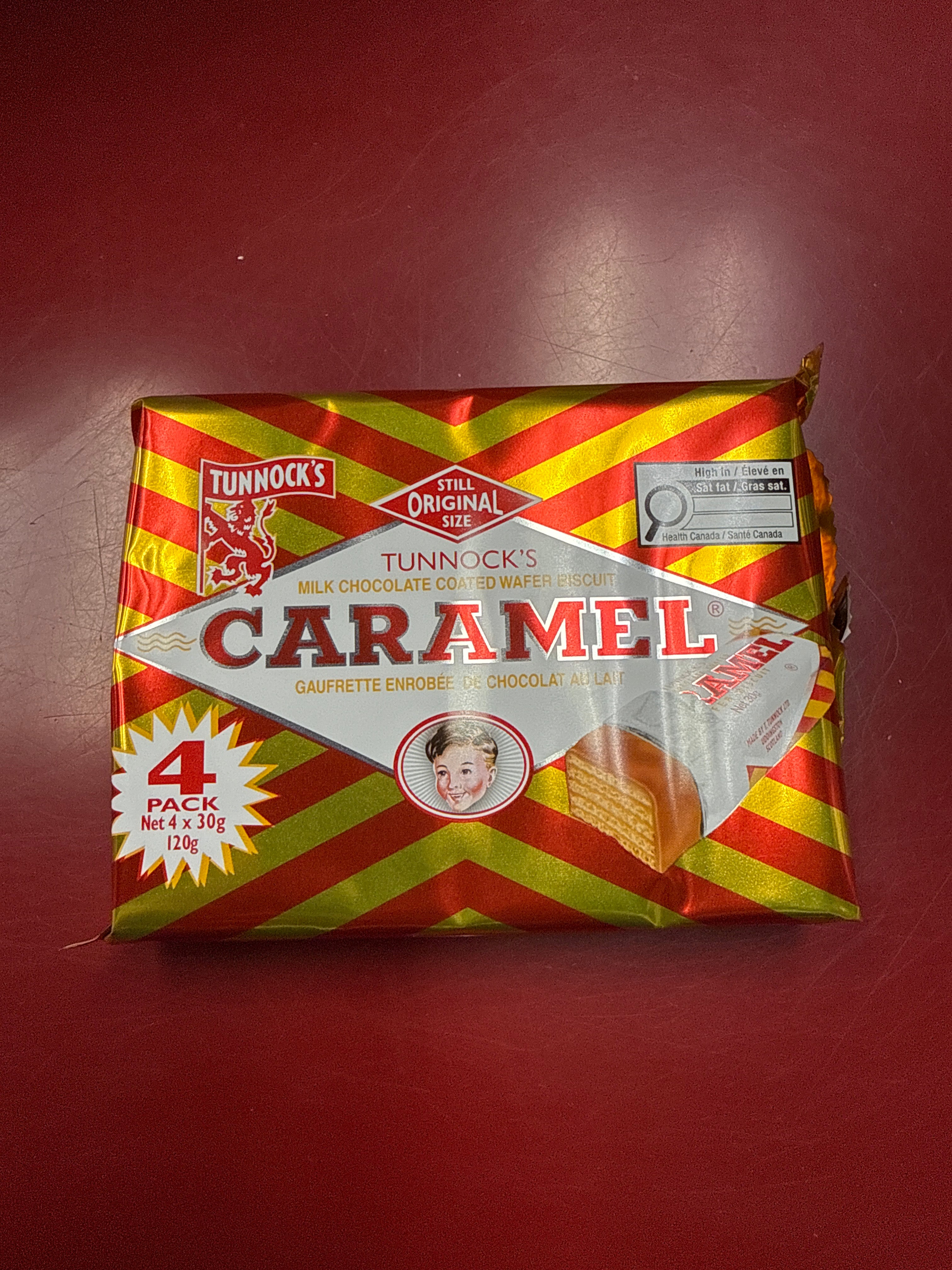 TUNNOCKS CARAMEL 120G 4 PACK