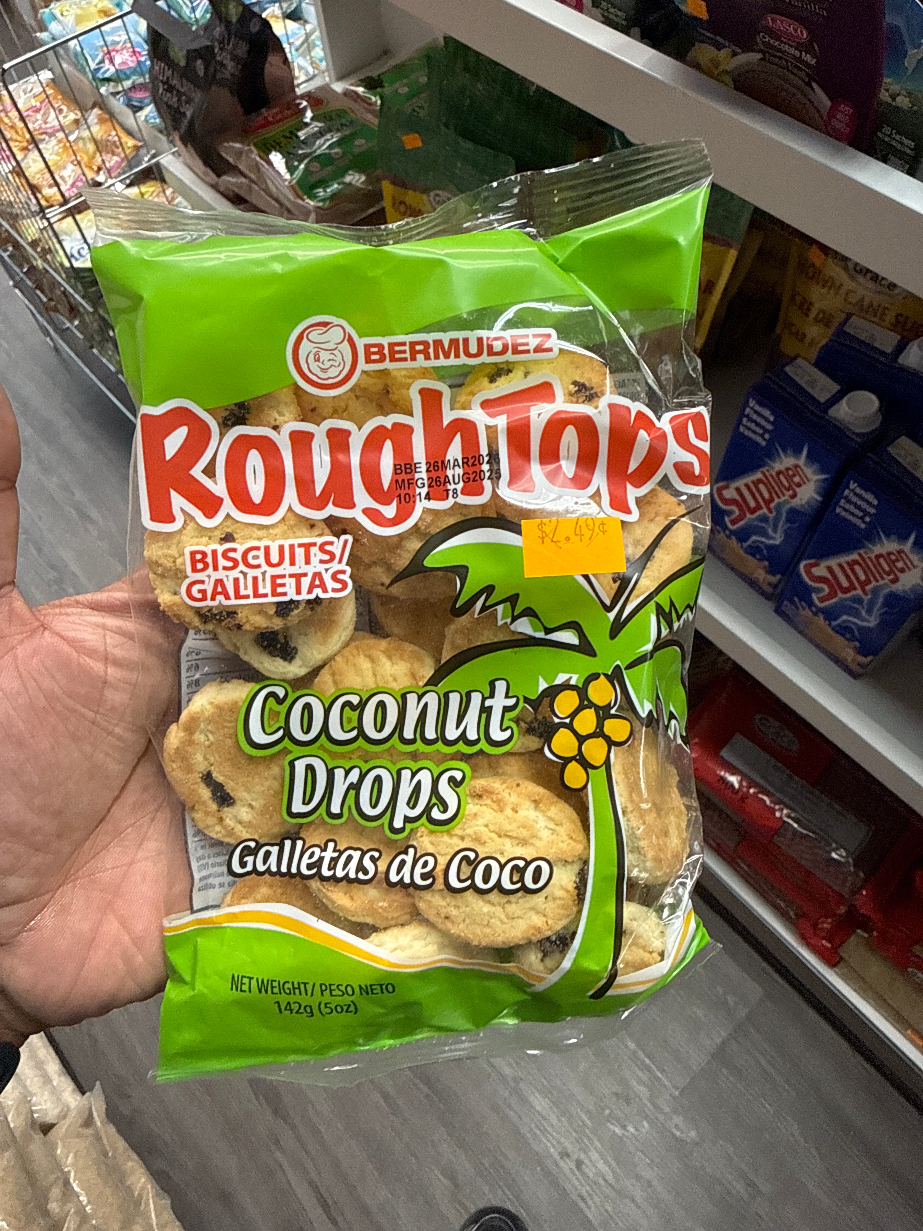 COCONUT ROUGH TOPS 142G