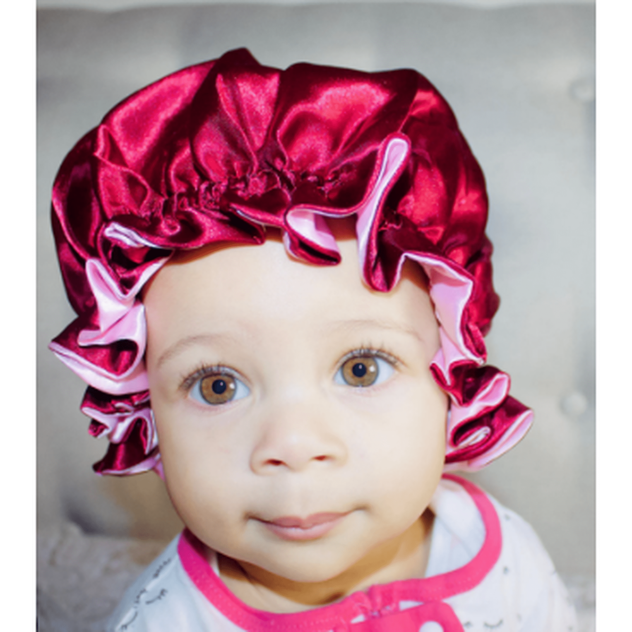 CHILDRENS BONNET RED
