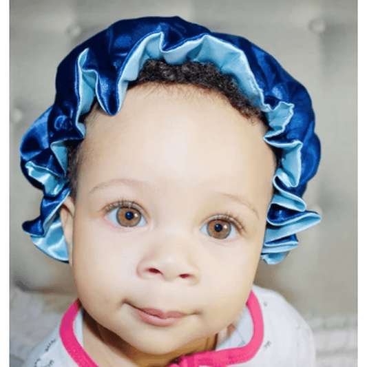 CHILDRENS BONNET BLUE