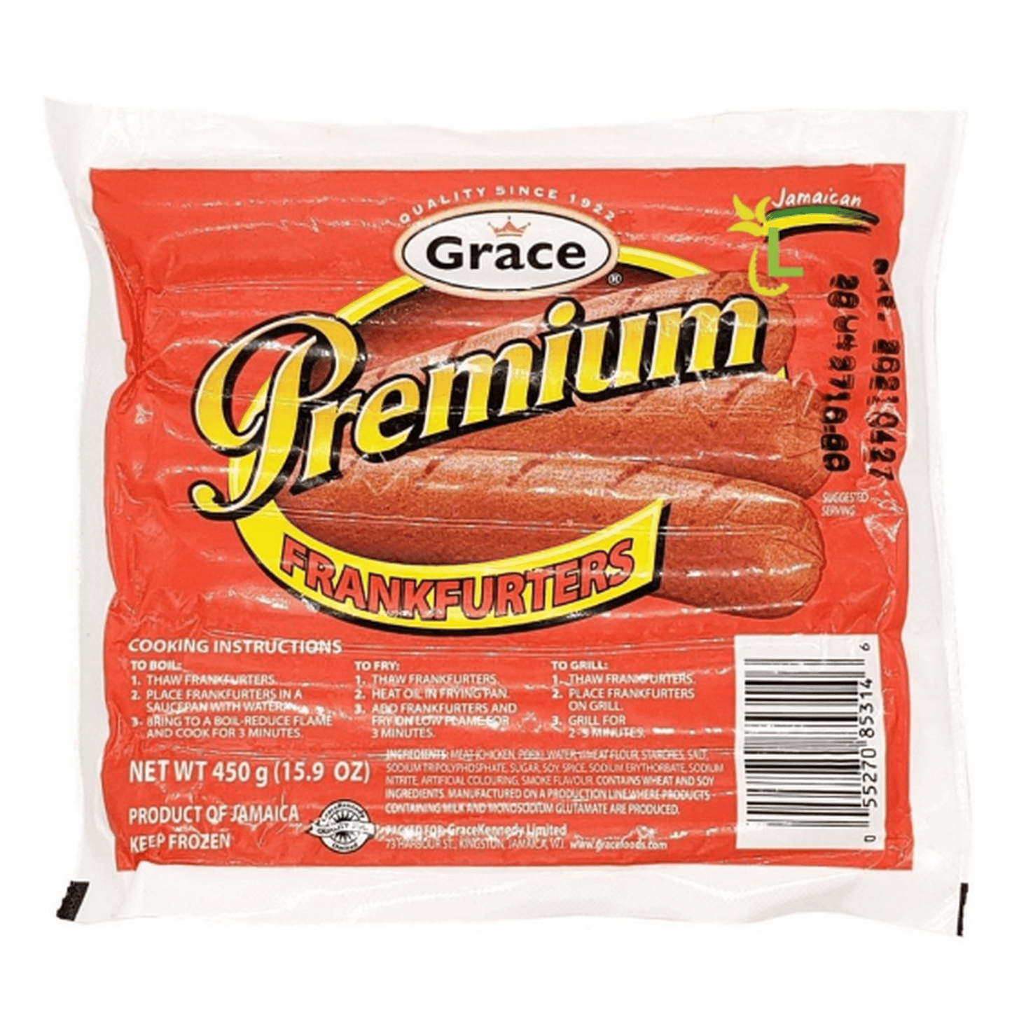 GRACE CHICKEN FRANKS 16OZ