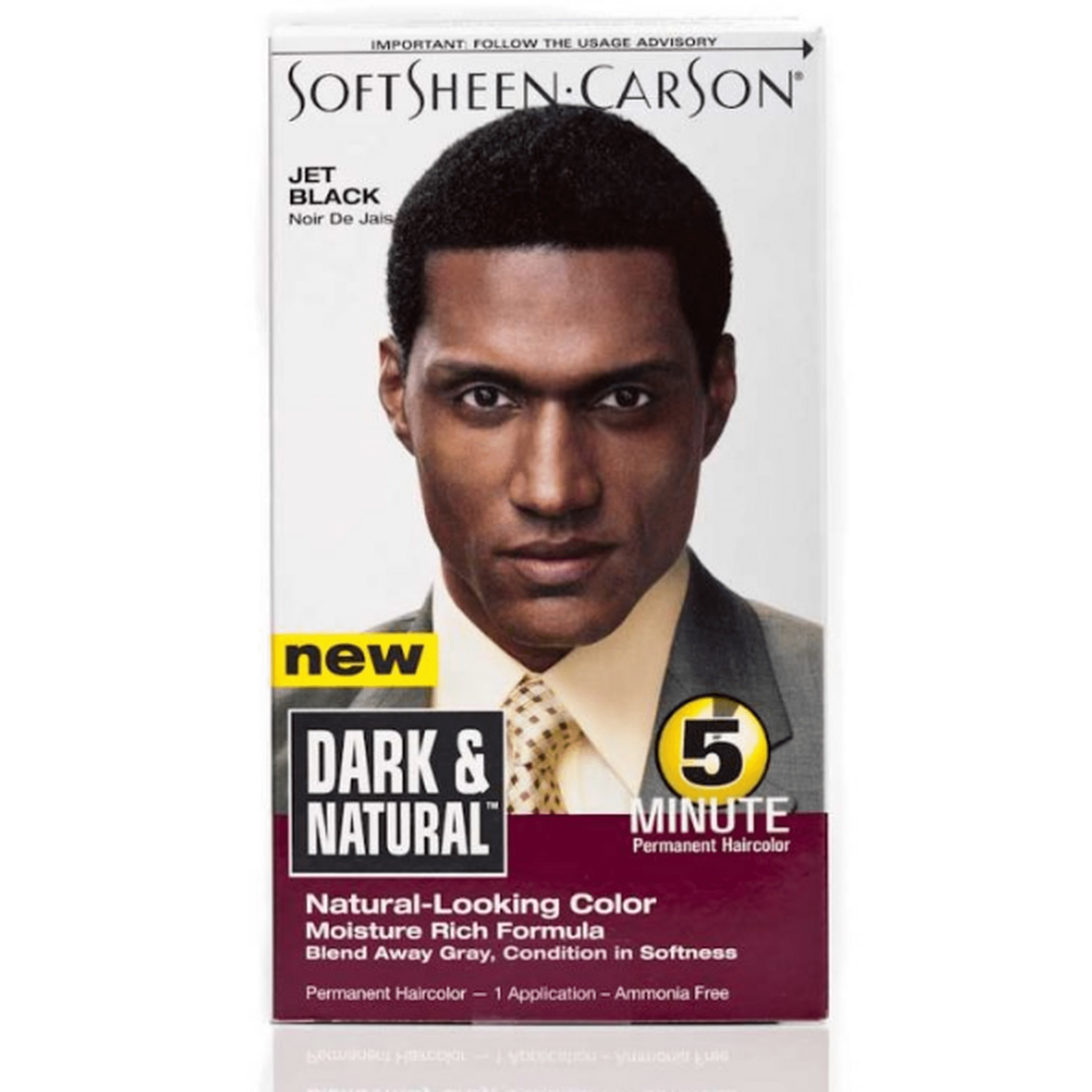 SOFTSHEEN CARSON HAIR COLOR JET BLK