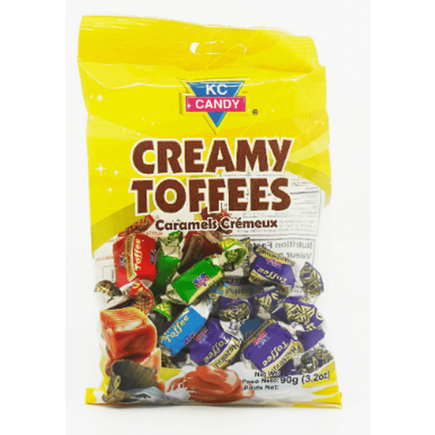 KC CANDY CREAMY TOFFEES 90G