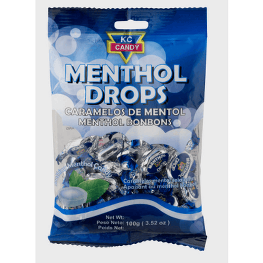 KC CANDY MENTHOL DROPS 100G