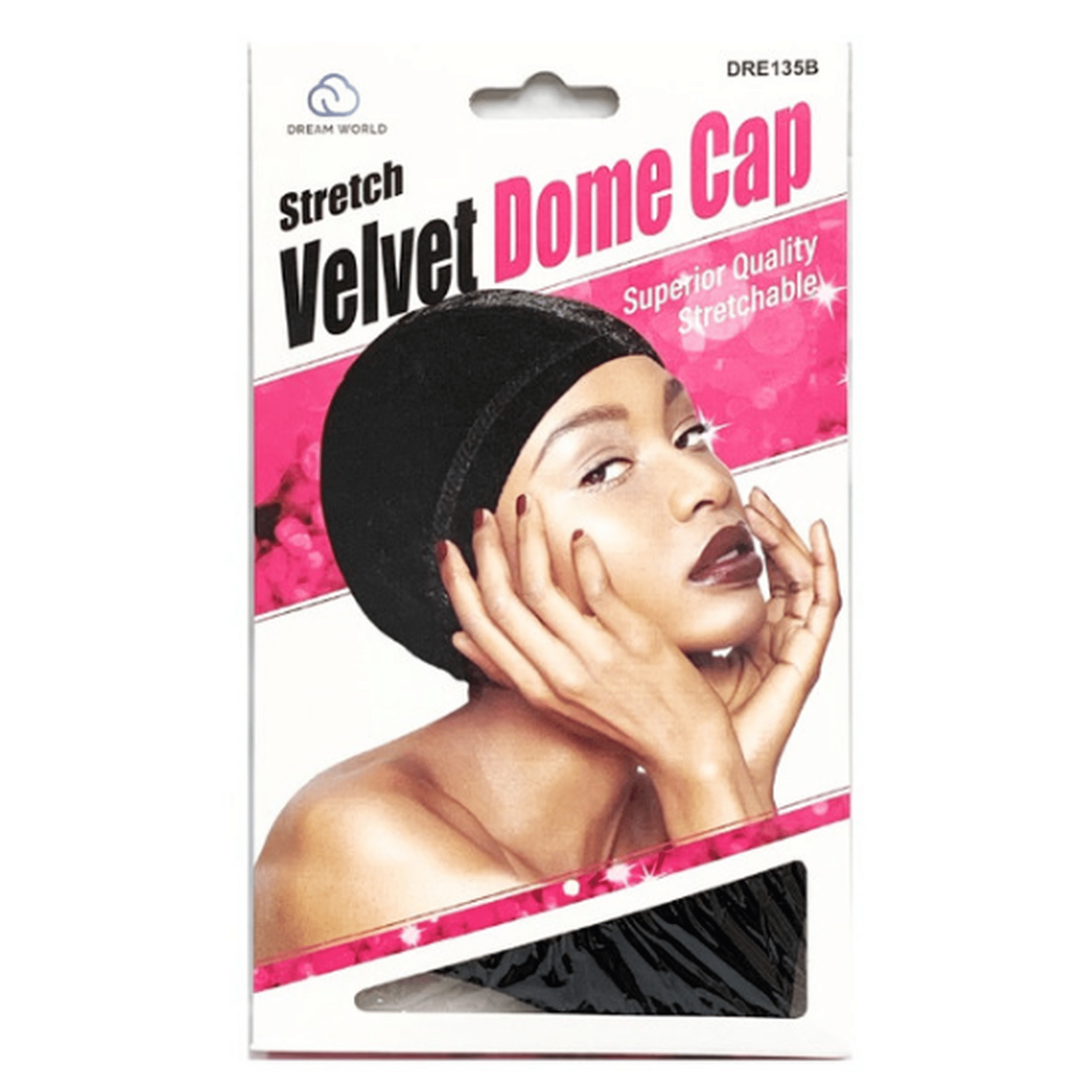 VELVET DOME CAP BLK