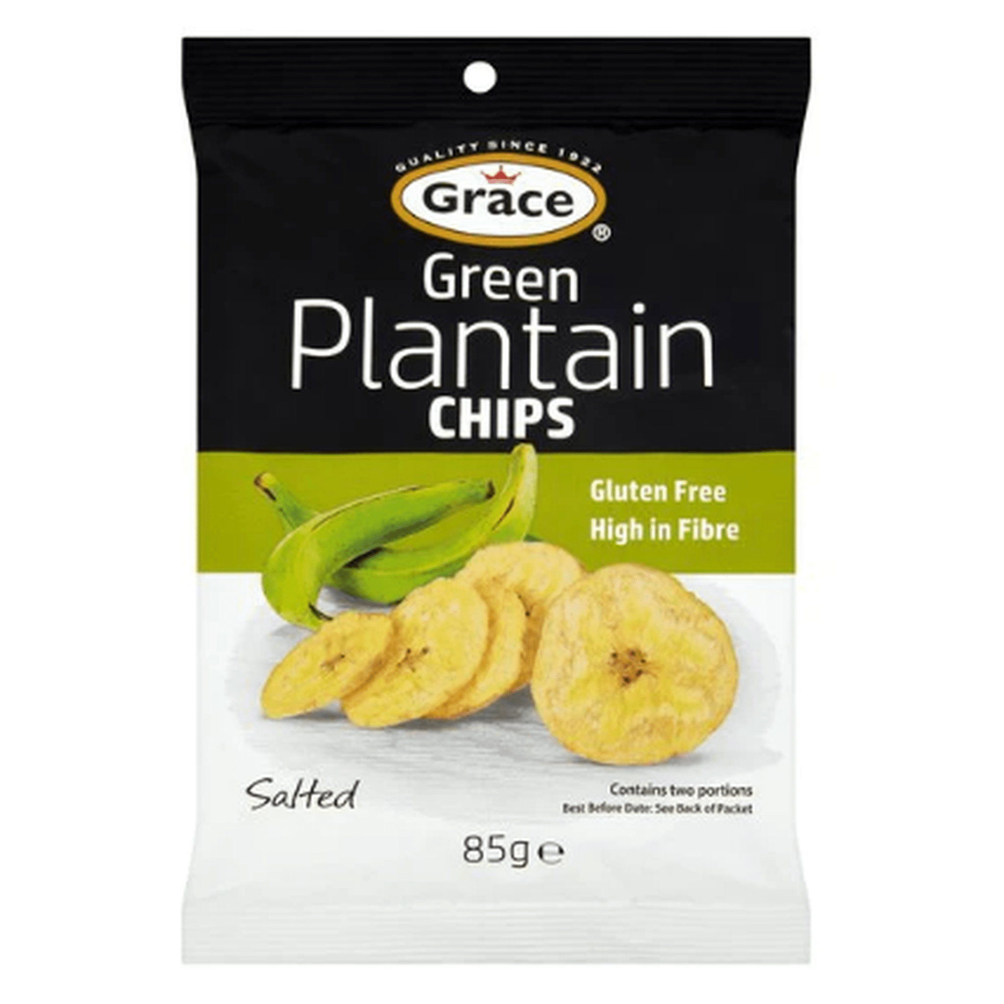 GRACE GREEN PLANTAIN CHIPS 85G