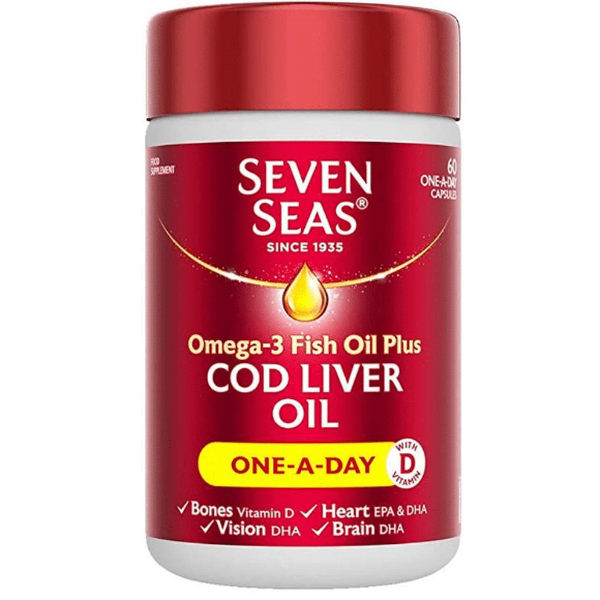 SEVEN SEA COD LIVER OIL 60C