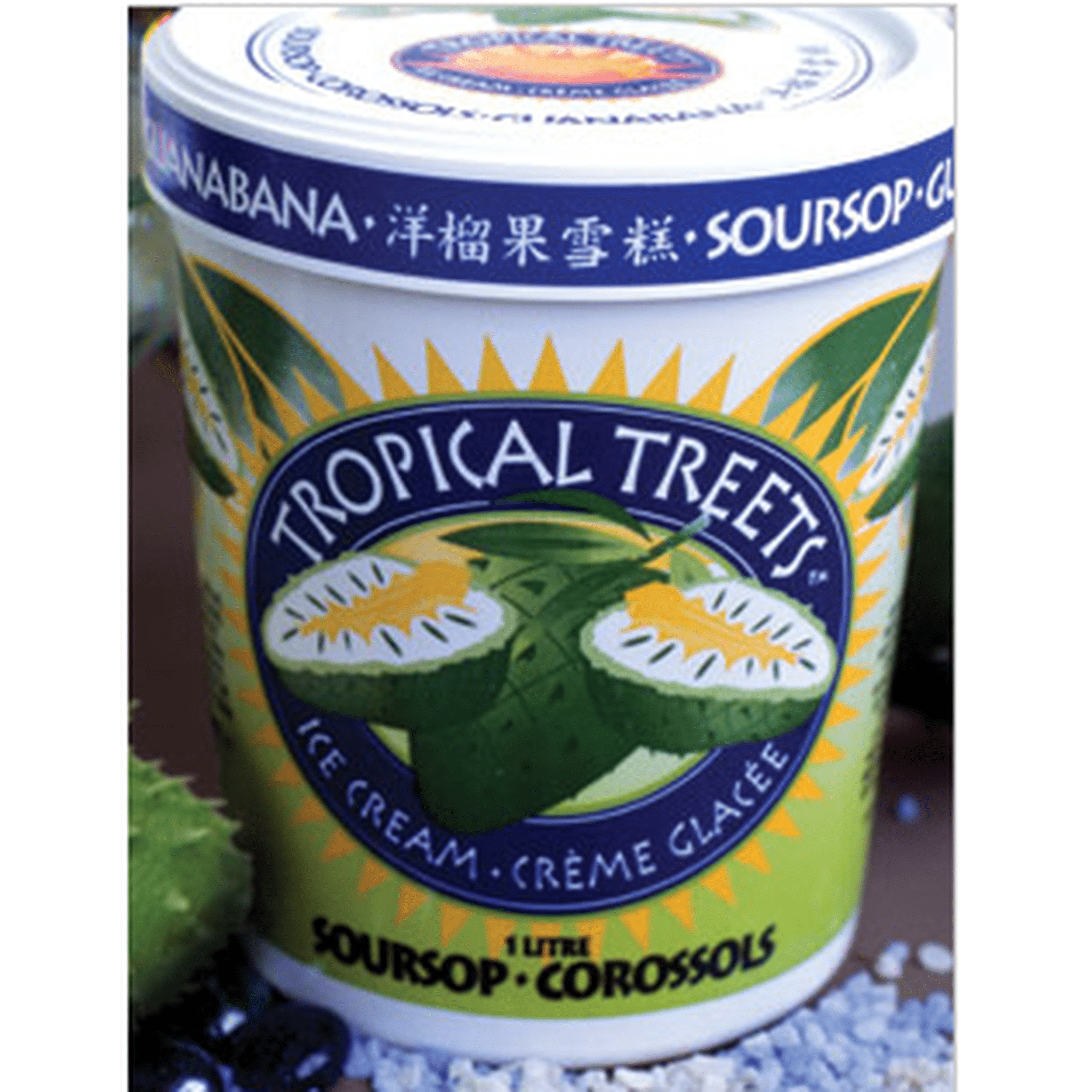TROP TREETS SOURSOP ICE CREAM 1L