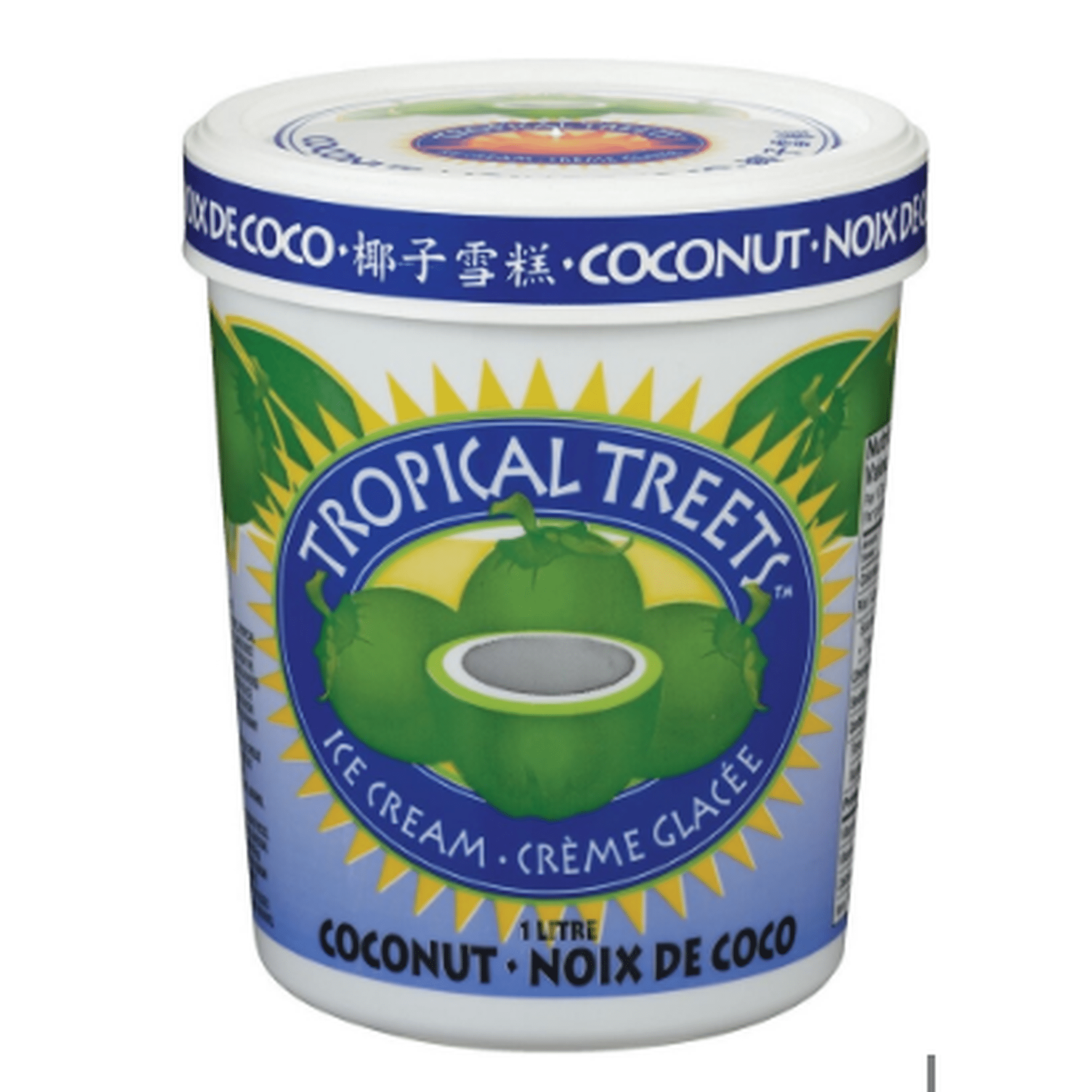 TROPICAL TREETS COCONUT ICE CREAM 1L