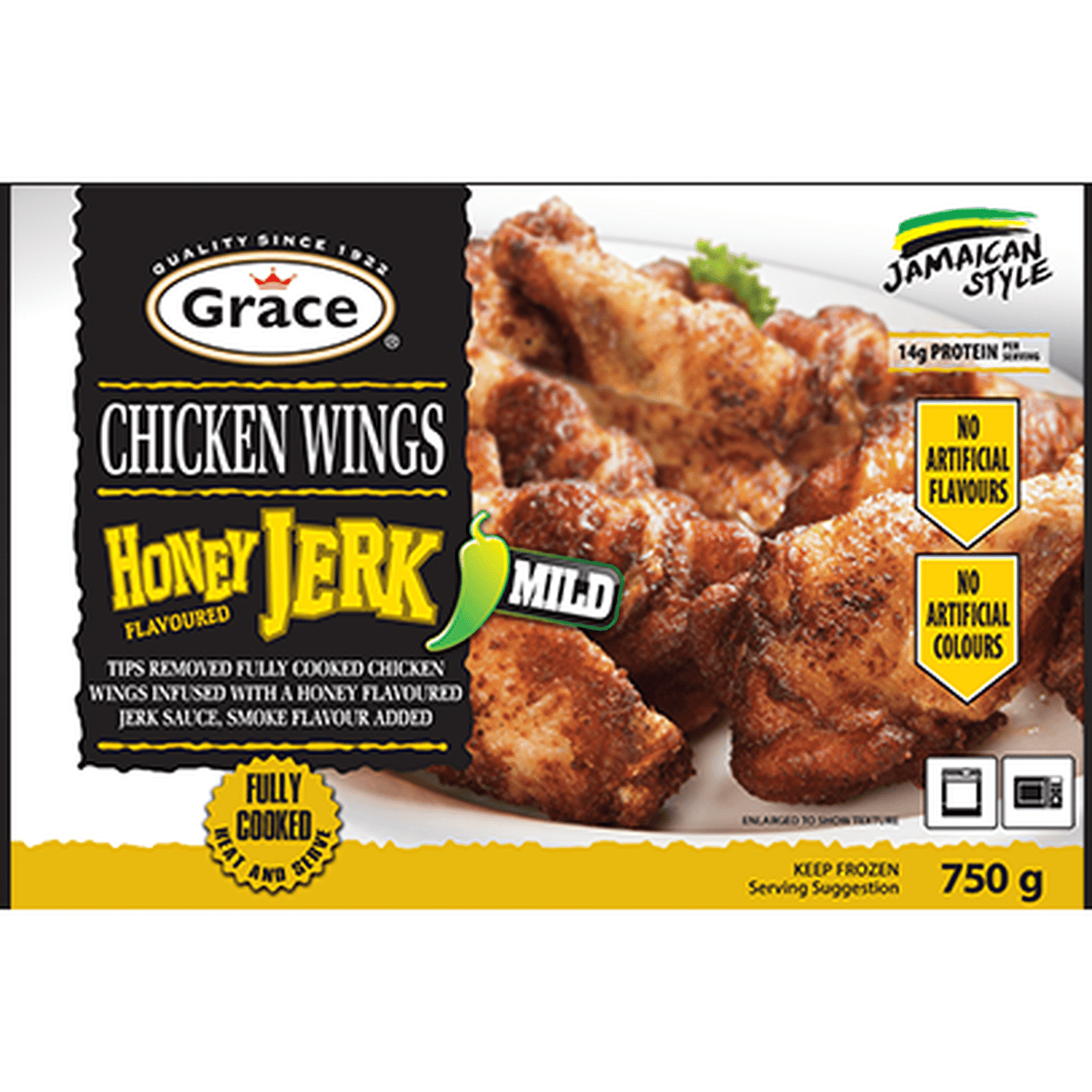 GRACE CHICK WINGS HONEY JERK 750G