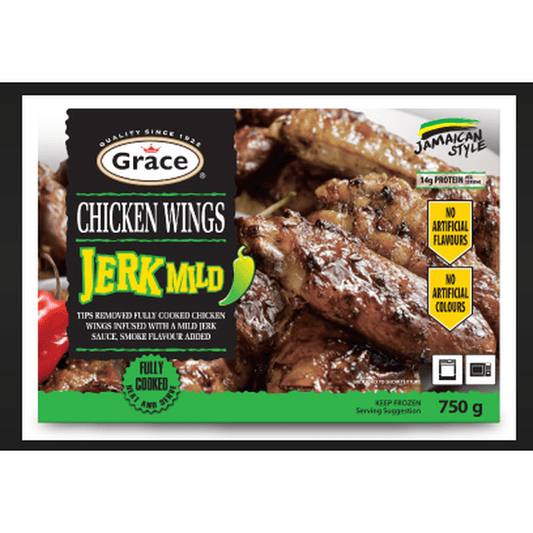 GRACE CHICK WINGS JERK 750G