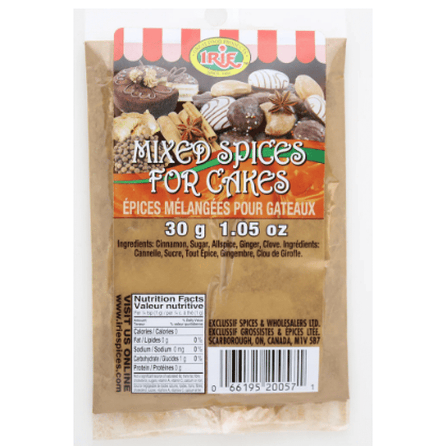 IRIE MX SPICES FOR CAKES 30G