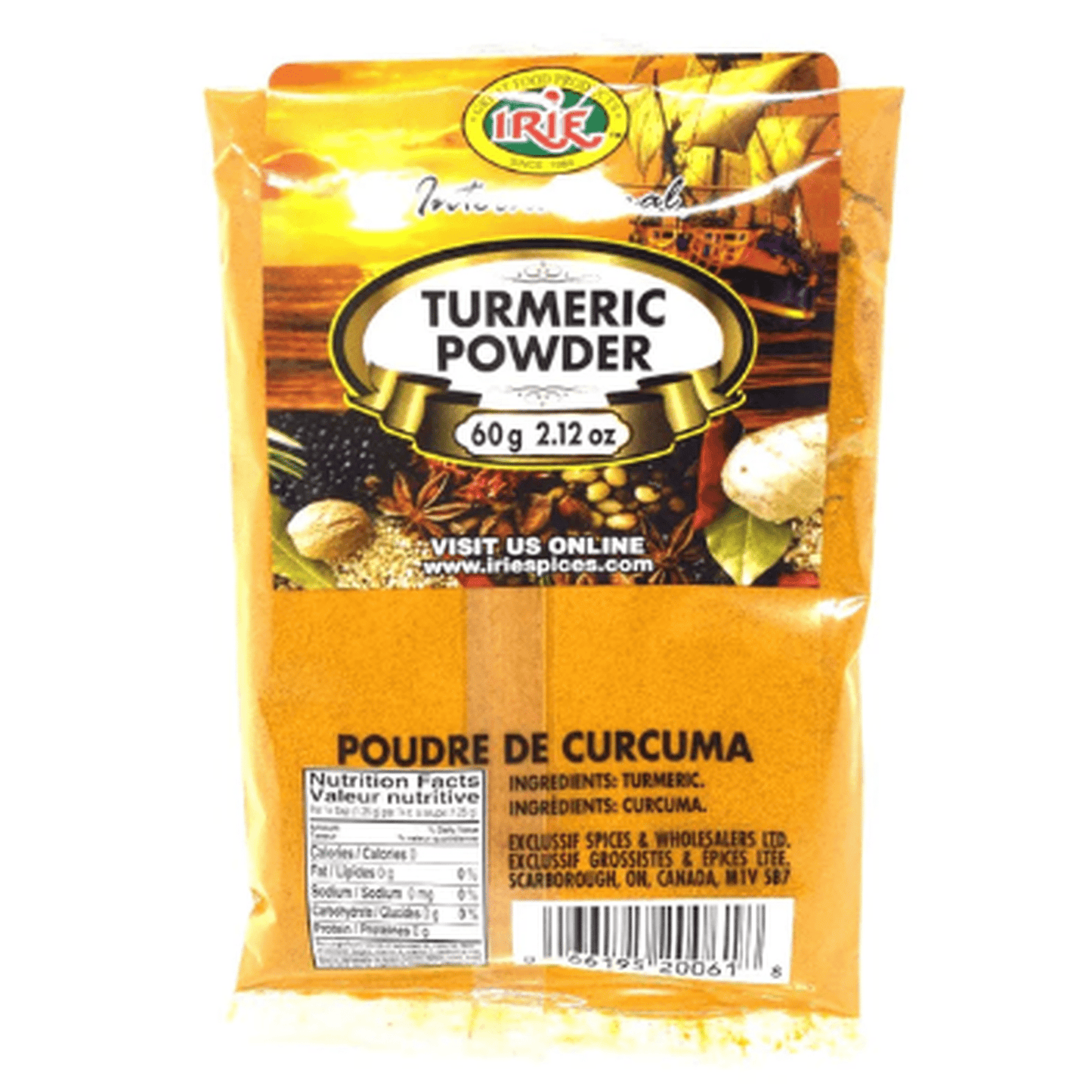 IRIE TUMERIC POWD 60G