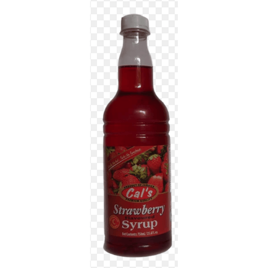 CALS SYRUP STRAWBERRY 750ML