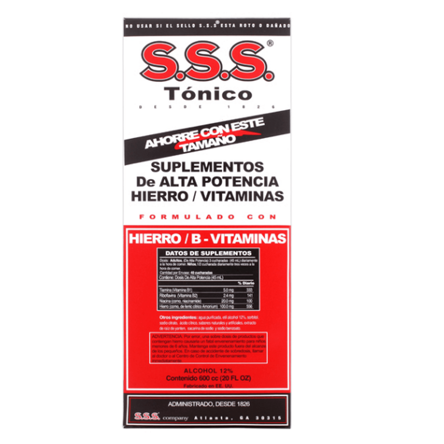 SSS TONIC 600ML