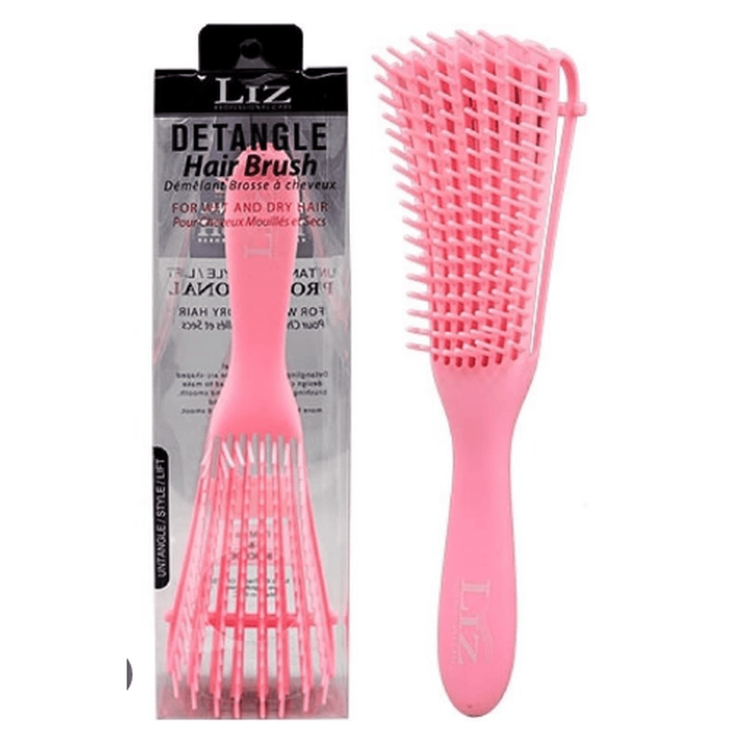 LIZ DETANGLE HAIR BRUSH PINK