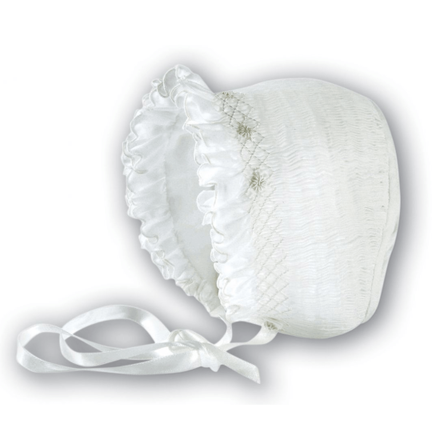 CHILDRENS BONNET WHITE