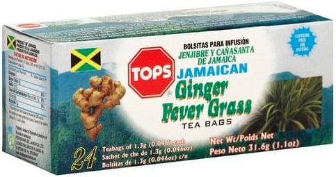 TOPS GINGER FEVER GRASS TEABAGS
