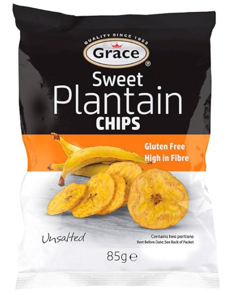 GRACE SWEET PLANTAIN CHIPS 85G